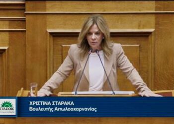 Ολομέτωπη επίθεση  Σταρακά στη βουλή για ΟΠΕΚΕΠΕ: «Έγινε ΑΤΜ με κομματικό PIN  – Στην πλάτη του αγρότη έστησαν κανονικό τσιφλίκι-με φραπέ, με χασάπη και με πολιτικές πλάτες στο Μαξίμου»