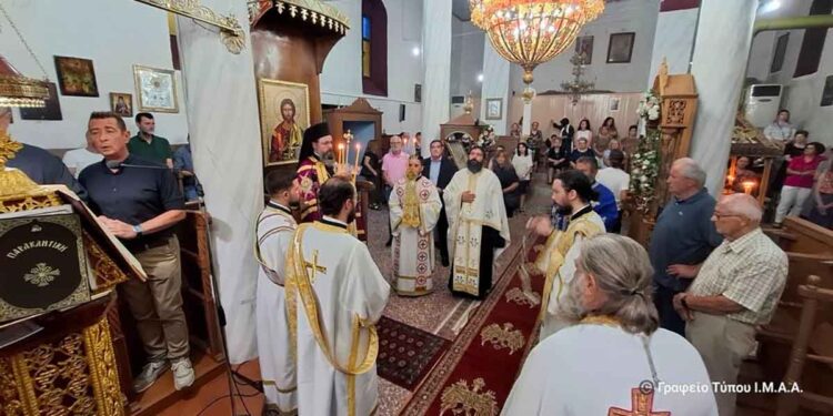 Ο Εσπερινός της Μεταμορφώσεως του Σωτήρος Χριστού στο Τρίκλινο Βάλτου (φωτο)