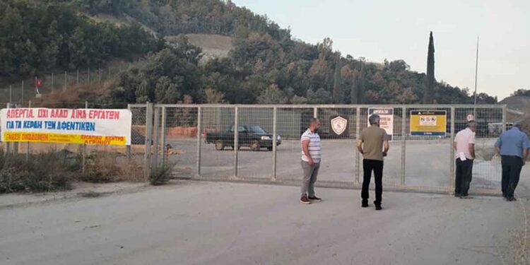 Αλευράδα Βάλτου Αμφιλοχίας: 24ωρη απεργία στο εργοτάξιο αντλησιοταμίεσης