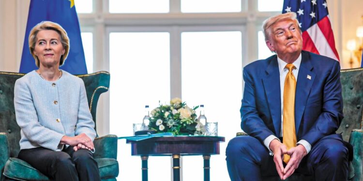 Εμπόριο: Τριγμοί με το «καλημέρα» στη συμφωνία Τραμπ και φον ντερ Λάιεν