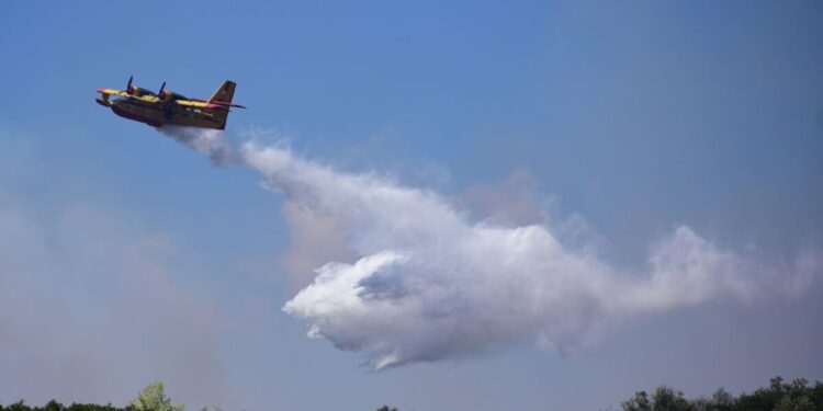 Φωτιά στην Ορεστιάδα στην περιοχή Αμμόβουνο – Επιχειρούν 5 εναέρια μέσα