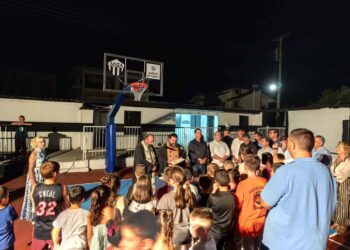 Εγκαινιάστηκε το ανακαινισμένο Δημοτικό Γήπεδο Μπάσκετ στο Καινούργιο Αγρινίου