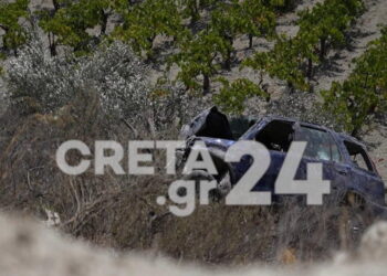 Τροχαίο δυστύχημα στο Ηράκλειο – 87χρονος έκανε «βουτιά θανάτου» σε γκρεμό