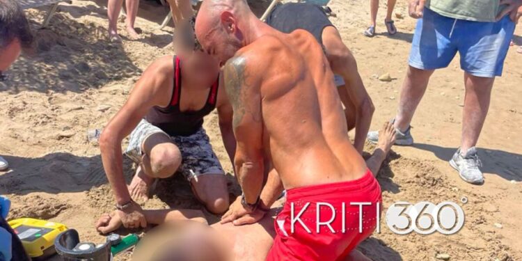 Χανιά: Ναυαγοσώστης επανέφερε στη ζωή 20χρονο που ανασύρθηκε χωρίς τις αισθήσεις του