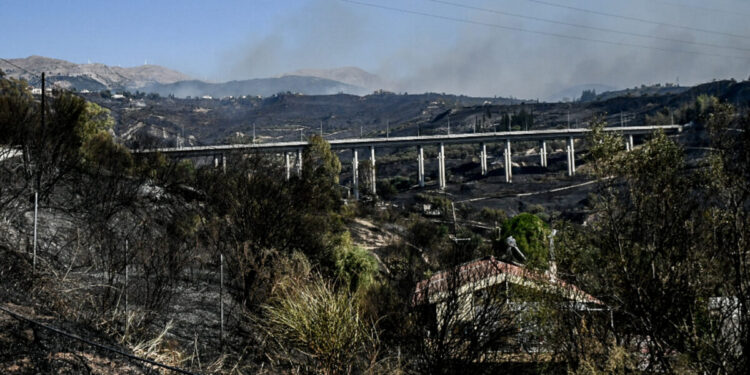 Φωτιά στην Πάτρα: Ένα το ενεργό μέτωπο μακριά από την πόλη – Κόπασαν οι άνεμοι