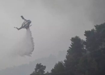 Πυρκαγιά στον Γαλατά Ναυπακτίας – Απειλεί καλλιέργειες και στις δύο όχθες του Ευήνου (video)