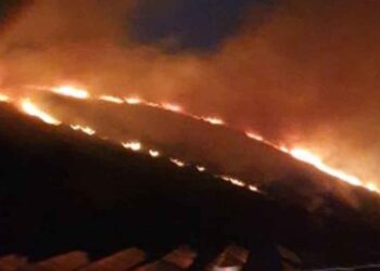 Πυρκαγιά στην Καλλιθέα Τριχωνίδας – Επιχείρησαν εναέρια μέσα (φωτο)