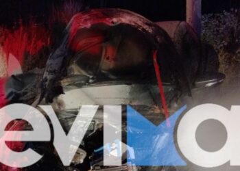 Σοβαρό τροχαίο στην Εύβοια: Αυτοκίνητο εξετράπη, έπιασε φωτιά και βρέθηκε σε χωράφι – Σοβαρά η μία από τις δυο τραυματίες