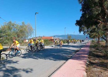 Μεσολόγγι: Μεγάλη συμμετοχή στην ποδηλατάδα στην Τουρλίδα για το 3ο Επεμβρατικό Συνέδριο Καρδιολογίας