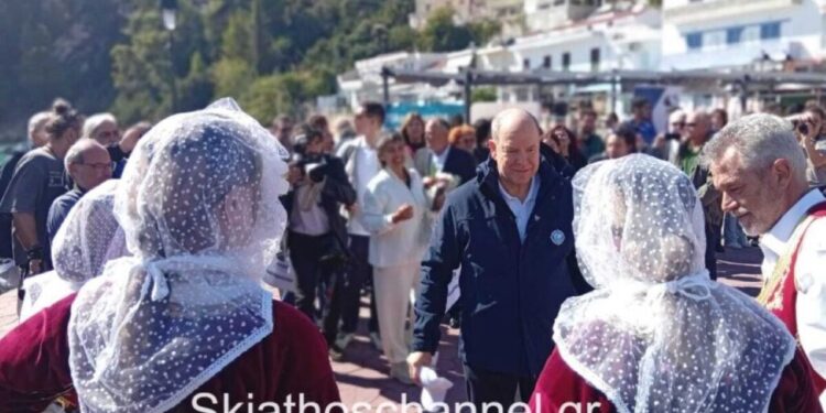 Ο πρίγκιπας Αλβέρτος σε Σκιάθο και Αλόννησο για την προστασία του θαλάσσιου περιβάλλοντος