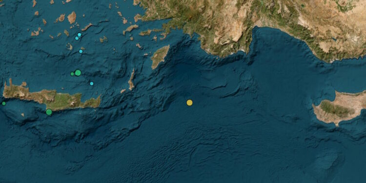 Σεισμός 3,3 Ρίχτερ ανοιχτά από τη Ρόδο – 52,1 χιλιόμετρα το εστιακό βάθος