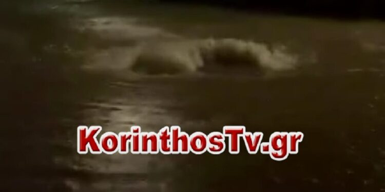 Ισχυρές καταιγίδες στο Άργος – Οι δρόμοι μετατράπηκαν σε ποτάμια