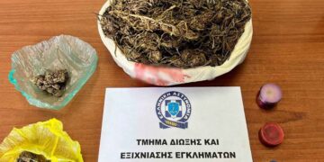 Με τη βοήθεια αστυνομικού σκύλου «ξετρύπωσαν» ναρκωτικά σε χωριό του Αγρινίου