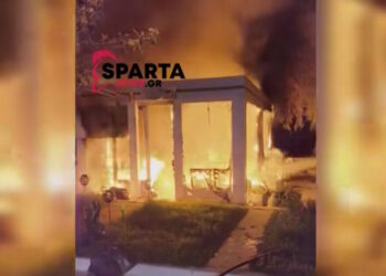 Φωτιά στη Λακωνία: Εξερράγη σόμπα υγραερίου σε καφετέρια