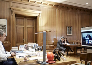 O Κυριάκος Μητσοτάκης συμμετείχε στην τηλεδιάσκεψη της «Συμμαχίας των Προθύμων» για την Ουκρανία