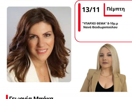 Η αντιδήμαρχος Αγρινίου Γ.Μπόκα στον Energy 94.2