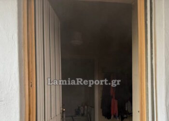 Φωτιά στη Λαμία: Απεγκλώβισαν ηλικιωμένη μέσα από το σπίτι της