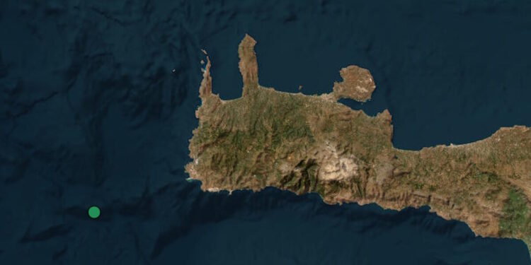 Σεισμός 3,5 Ρίχτερ στα Χανιά – Ανοιχτά από την Παλαιοχώρα το επίκεντρο