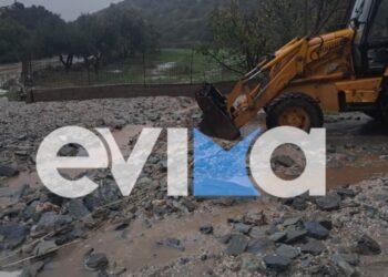 Κακοκαιρία Byron: Πλημμύρισαν σπίτια και επιχειρήσεις στην Εύβοια – Πάνω από 110 χιλιοστά βροχής έπεσαν στο Ληλάντιο πεδίο