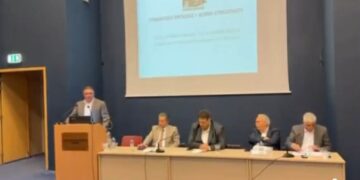 Παρέμβαση Κασόλα στην κοινή συνεδρίαση ΠΕΔ Δυτικής Ελλάδας και ΠΕΔ Ιονίων Νήσων, παρουσία του υπουργού  Θ. Λιβάνιου