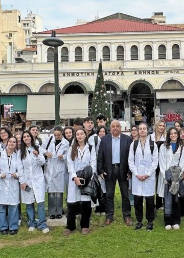 Επίσκεψη του Τμήματος Δημόσιας και Κοινοτικής Υγείας στη Βαρβάκειο Αγορά