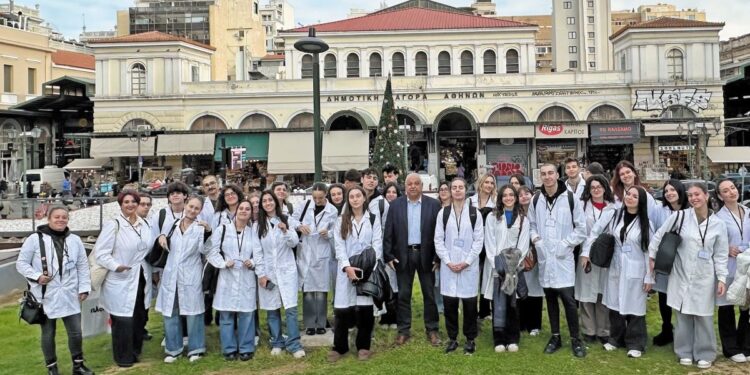 Επίσκεψη του Τμήματος Δημόσιας και Κοινοτικής Υγείας στη Βαρβάκειο Αγορά