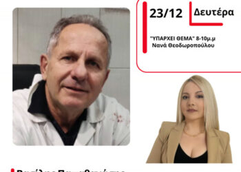 Ο πρώην Πρόεδρος του Συλλόγου Κρεοπωλών Αγρινίου, Βασίλης Παπαθανάσης στον Energy 94.2