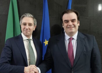 Πιερρακάκης στο Δουβλίνο: «Μας ενώνει το κοινό μας όραμα για μια ισχυρή Ευρώπη»