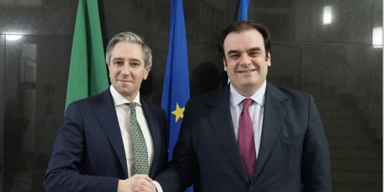 Πιερρακάκης στο Δουβλίνο: «Μας ενώνει το κοινό μας όραμα για μια ισχυρή Ευρώπη»