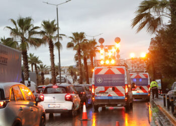 Κακοκαιρία Byron: Από μία λωρίδα η κυκλοφορία στη νέα εθνική Αθηνών – Κορίνθου – Ποιοι δρόμοι έχουν κλείσει