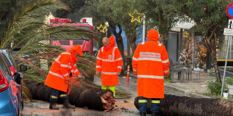 Κακοκαιρία Byron: Ισχυρές καταιγίδες και πτώσεις δέντρων στη Ρόδο