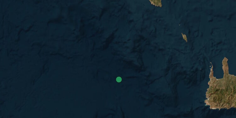 Σεισμός 4,2 Ρίχτερ ανάμεσα σε Κρήτη και Αντικύθηρα – 23,9 χιλιόμετρα το εστιακό βάθος