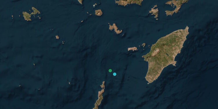 Διπλός σεισμός 3,4 Ρίχτερ ανάμεσα σε Κάρπαθο και Ρόδο – Στη θάλασσα το επίκεντρο των δονήσεων