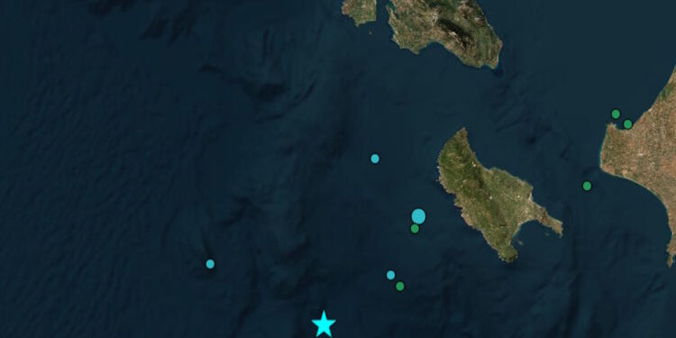 Σεισμός 5,2 Ρίχτερ ανατολικά από τη Ζάκυνθο – Στη θάλασσα το επίκεντρο