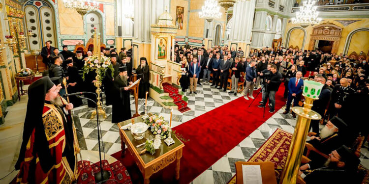 Θυρανοίξια ανακαινισθέντος Ιερού Μητροπολιτικού Ναού Αγίου Σπυρίδωνος Ιεράς Πόλεως Μεσολογγίου