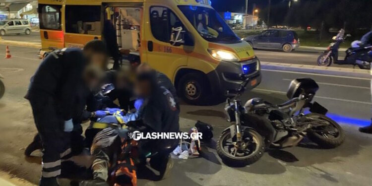 Τροχαίο με εγκατάλειψη στα Χανιά: Σοβαρά τραυματισμένος οδηγός μηχανής