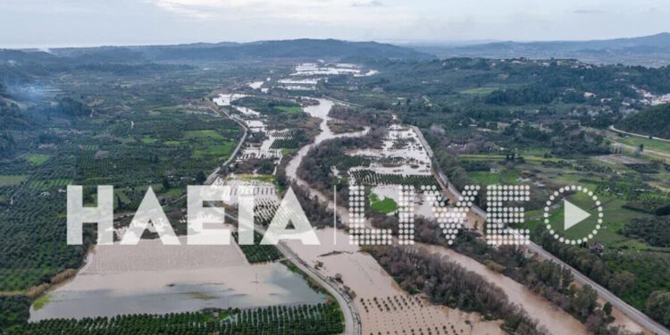 Καιρός: Σε επίπεδα συναγερμού η στάθμη του νερού στον Αλφειό και φόβος για την κακοκαιρία που έρχεται