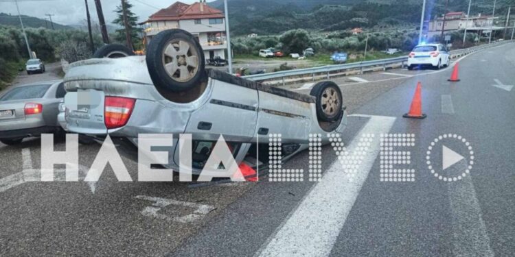 Ηλεία: Ανεμοστρόβιλος σήκωσε και τούμπαρε 2 αυτοκίνητα – Εκτεταμένες φθορές και σε αγροτικές εγκαταστάσεις