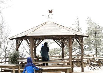 Μαγευτικές εικόνες από τα χιόνια στην Πάρνηθα – Κάτοικοι απολαμβάνουν το τοπίο στο κατάλευκο καταφύγιο Μπάφι