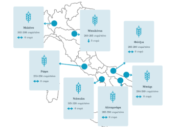 Σταθερές οι τιμές σκληρού σιταριού στην Ιταλία, με εξαίρεση την Μπολόνια