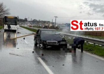 Θεσσαλονίκη: Νεκρός 44χρονος σε τροχαίο δυστύχημα – Εκσφενδονίστηκε από το αυτοκίνητό του το θύμα