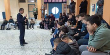 Ενημερωτικές ομιλίες σε μαθητές στο Γυμνάσιο Γουριάς Μεσολογγίου